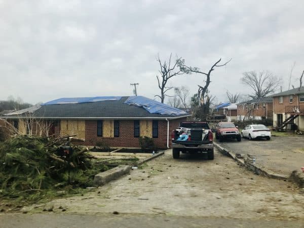 Storm Damage Prevention To Protect Your Home Roof tarp tornado storm damage house